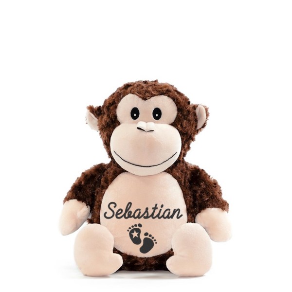 Pluschtier Affe bestickt mit Namen